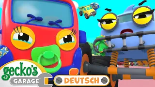 Baby Trucks lernen teilen | 60-minütige Zusammenstellung｜Geckos Garage Deutsch｜LKW für Kinder 🛠️