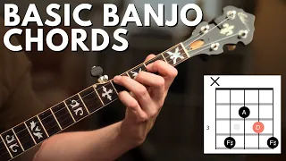 BASIC BANJO CHORDS // Beginner 5-String Banjo Lesson