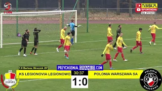 tv.nsk.pl [interwencja Krzywański] Legionovia Legionowo-Polonia Warszawa 1:1 (1:0) 2021-11-13 g. 13