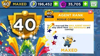 GOT AGENT RANK 40 MAXED Despicable Me Minion Rush expert & agent prize pods gameplay walkthrough