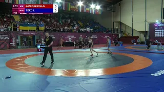 MASLENNIKOVA D. (RUS) vs TERZI. (MDA) 36 kg. Final Первенство Европы U15