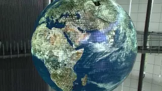 Giant Globe OLED Display Geo-Cosmos