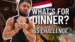 $5 Thai STREET FOOD challenge at the SUNDAY NIGHT MARKET | Chiang Mai, Thailand 🇹🇭