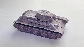 T-34 Tank Model | Paper Tank Model |World Of Tanks models