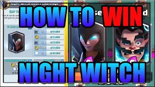 NIGHT WITCH DRAFT CHALLENGE CLASH ROYALE How To get The New Legendary Card Night Witch