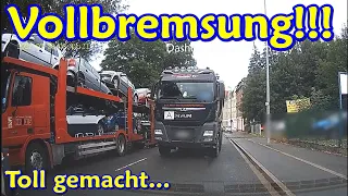 Unfall an Ampel, Mercedes rast über Standstreifen und heftiges Überholen,| DDG Dashcam Germany |#275