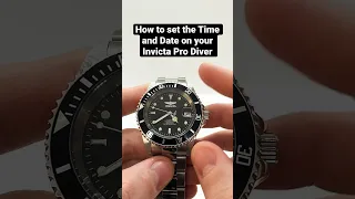 How to set the Time and Date on an Invicta Pro Diver Automatic #watchtutorial #howto