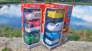 Unboxing Mainan Kereta Api, Titipo, Diesel, Genie, Eric, Loco, Xingxing