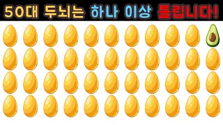 【틀린그림찾기】 50대 두되는 하나 이상 틀립니다! 치매예방