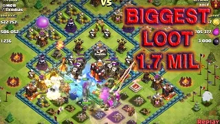 Biggest Loot Clash Of Clans - Big loot raid town hall 10