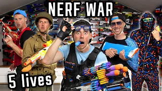 NERF WAR | HUGE NERF GUN ARSENAL BATTLE