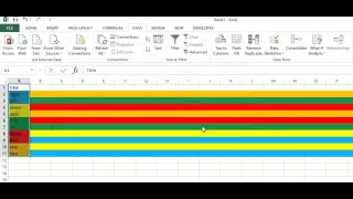 Microsoft Excel  - Sort by color