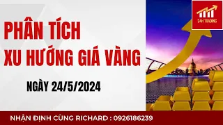 Phân tích xu hướng giá vàng , dầu , bitcoin , ngày 24/5/2024.