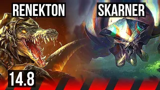 RENEKTON vs SKARNER (TOP) | 10/0/7, Legendary | EUW Master | 14.8