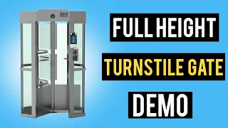 2MFHT-7 Full Height Turnstile Gate Demo