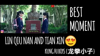 Lin Qiu Nan and Tian Xin Moments Kung Fu Boys 2016😍 || #linqiunan