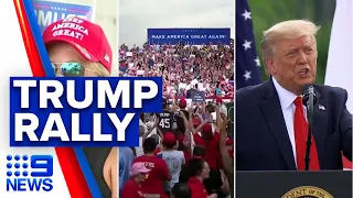 Trump holds rally of old in North Carolina | 9News Australia