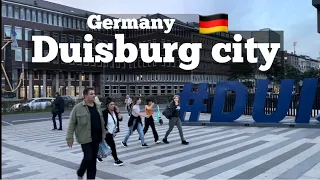 Duisburg Germany walking tour🇩🇪-city tour western Germany Duisburg-4k