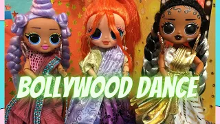 Major Lady, B-Gurl, Miss Royale Bollywood dance! Sarees for OMG dolls! Major Lady stop motion!