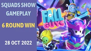 Fall Guys: Ultimate Knockout - Squads Show Gameplay - 6 round win - 28 Oct 2022, 10/28/2022