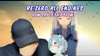 FIRST TIME REACTING to All Re:zero Endings ! | Hit me in the feels