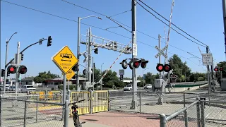 Compilation Of Pedestrian Crossings Attached To Railroad Crossings, USA Railroad Crossings