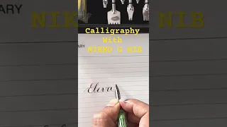 calligraphy with Nikko g flex nib #shortvideo