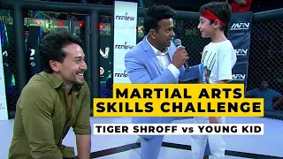 Young Kid Challenges Tiger Shroff to a Martial Arts Skills Challenge | MFN | Matrix Fight Night