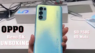 OPPO Reno 5K Unboxing and Hands-on | SD 750G | 65 Watt