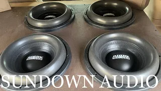 Sundown Audio X 12 Inch Subwoofers UNDERPOWERED! (1 month break in Demo)