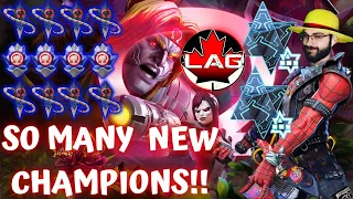 7*? LAGSPIKER MASSIVE ROSTER GAINZ!! Omega Days Event Crystal Opening! So Many New Champions! - MCOC