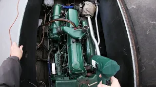 How to start an old, cold, marine diesel engine