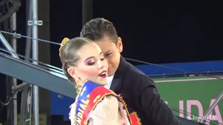 Isabella Yzaga y Fabrizzio Di Tolla. Campeones Mundiales Infantil. Festival Plaza Norte 2019