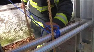 Securing a Ground Ladder