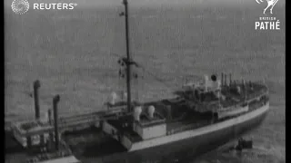 SCOTLAND: Steamer "City of Osaka" on rocks (1930)