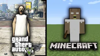 GTA 5 GRANNY VS MINECRAFT GRANNY - WHO IS BEST?