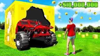 ЛАКИ БЛОК ЗА $1 vs ЛАКИ БЛОК ЗА $10,000,000 в ГТА 5 ОНЛАЙН! (GTA 5 ONLINE)