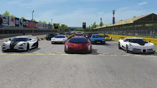 Bugatti Centodieci vs Hypercars at Monza Full Course