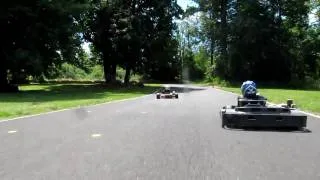 First Kid Kart Lessons at Pats Acres for my 5yr old son - On Track View