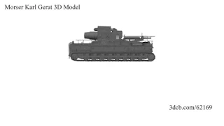 Morser Karl Gerat 3D Model