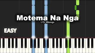 L'Or Mbongo - Motema Na Nga | EASY PIANO TUTORIAL BY Extreme Midi