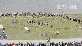 200 Alphornbläser spielen gleichzeitig - Alphornfestival - Alphorn  - 2015 - Nendaz - Switzerland