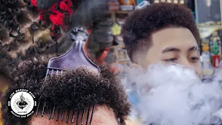 Afro Flat top hairstyle & Premlock hairstyle | Liem Barber Shop