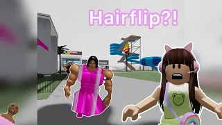 Playing Hair flip on Roblox! 😼