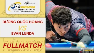 [02.03.2023] Dương Quốc Hoàng vs Evan Lunda | WPA Men's World 10 Ball Championship | Nhánh Thua