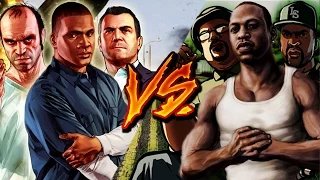 GTA V VS GTA SAN ANDREAS RAP || Ykato Ft. Zoiket, DarckStar, RapLion