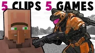 5 KLİPLER 5 OYUNLARI #3 Minecraft, Halo Reach, Radikal, Far Cry, COD AW Oyun Derleme