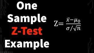 One Sample Z-Test Example