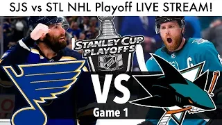 Sharks vs Blues NHL Playoff Game 1 LIVE STREAM! (Round 3 Stanley Cup Series SJS/STL Reaction)