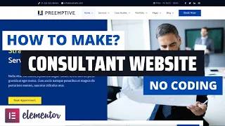 How to Create Financial Consultant Website using Elementor? Consultancy Firm WordPress Tutorial 2021